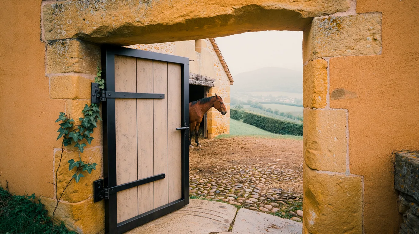 Entrée, Au Pré de Marboz, centre équestre à Villemotier