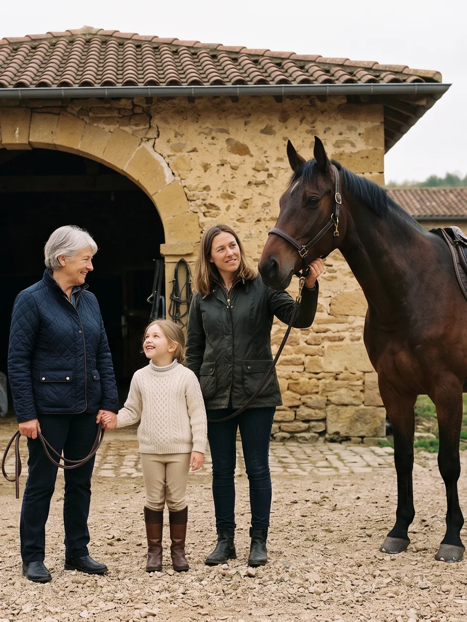 L'équipe, Au Pré de Marboz, centre équestre à Villemotier
